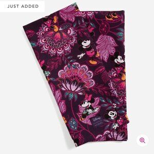 Vera Bradley Disney Dish Towel Mickey & Minnie's Flirty Floral Set of 2 NWT
